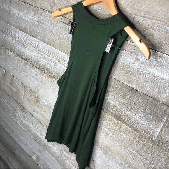 Zella XS Favorite Ribbed Tank Top in Green Mountain workout active tank - Picture 4 of 4